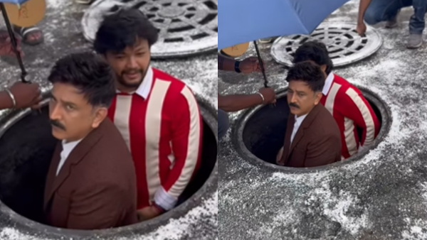 Is actor Ramesh Aravind looking for the watch that Ganesh lost in Mungaru Male movie