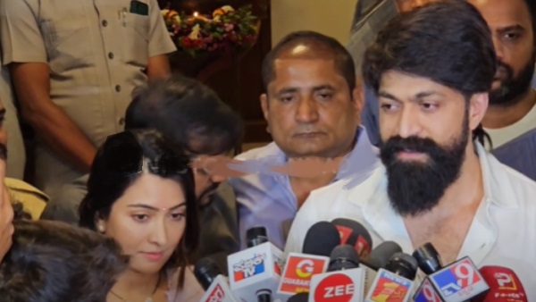 Yash and Radhika Pandit visited former CM of Karnataka late S M Krishna says condolence