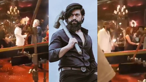 After KGF Chapter 2 traiter Yash Toxic film making scene leaked on social media