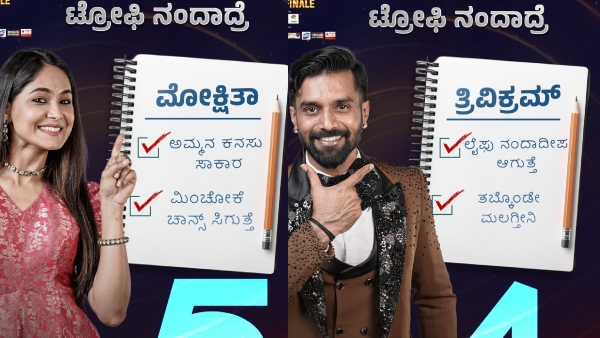 ಮೋಕ್ಷಿತಾ-ತ್ರಿವಿಕ್ರಮ್ ಟ್ರೋಫಿ ಗೆದ್ದರೆ?