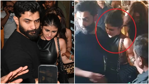Mouni Roy stumbles outside a Mumbai restaurant after New Year party sparking drunk rumours