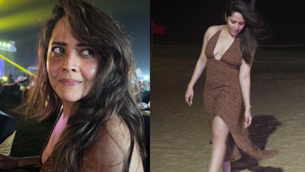 Netizens slam Pushpa actress Anasuya bharadwaj for her New Year celebrations photos