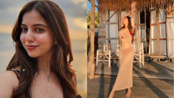 Niveditha Gowda stunning pose with a transparent dress here is the netizens reaction