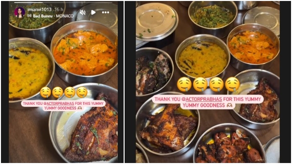 Prabhas sends delicious homemade food to his Fauji co-actor Imanvi Prabhas sends delicious homemade food to his Fauji co-actor Imanvi