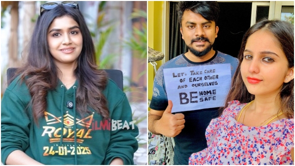 In an interview with Filmibeat Kannada Sanjana Anand dismisses marriage rumors with Chandan Shetty