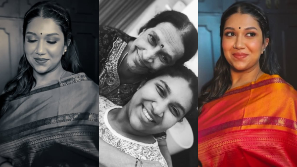 Kichcha Sudeep daughter Sanvi shered photos wearing her grandmother saree