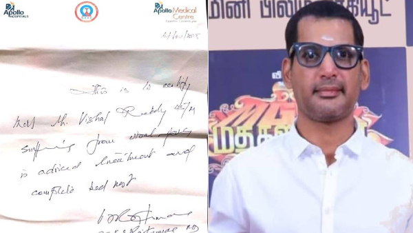 Tamil actor Vishal health issue Chennai Apollo hospital doctor gave clarity