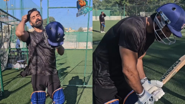 Watch Trivikram Batting Practice Video Highlights CCL 2025 Karnataka Bulldozers