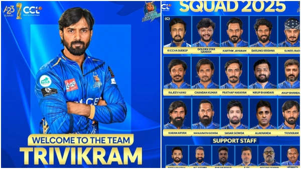BBK 11 runner-up Trivikram joined Karnataka Bulldozers practice ahead of their first CCL match