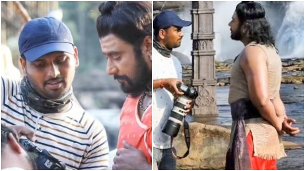 Darshan starrer Raja Veera Madakari Nayaka film making stills leaked