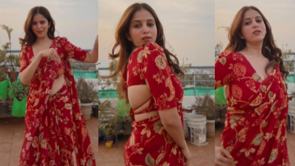 Bigg Boss Kannada fame Niveditha Gowda new instagram reel with red saree is trending