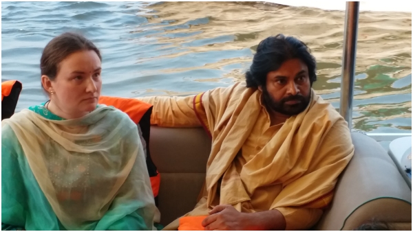 Andhra Pradesh Deputy CM Pawan Kalyan takes a holy dip at the Maha Kumbh Mela 2025