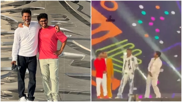 India s Michael Jackson Prabhu Deva introduces his son Rishi for the first time in a stage show