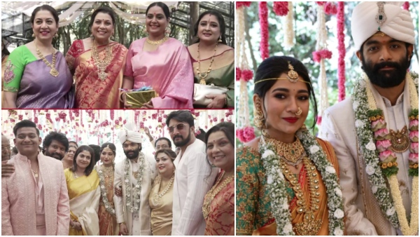 Rakshitha Prem s brother Raana got hitched on Friday in Bengaluru with celebs gracing the wedding