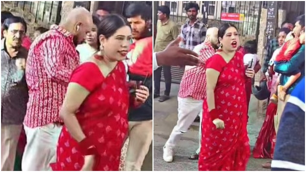 Gicchi giligili Reels reshma s Fight On Road Creates Chaos