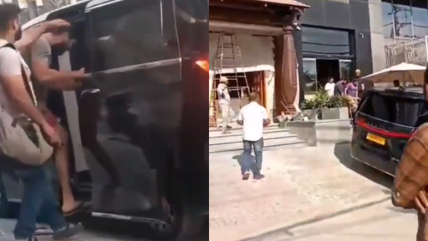 Rashmika Mandanna fans Criticized Vijay Deverakonda for not helping her due to leg injury Rashmika Mandanna fans Criticized Vijay Deverakonda for not helping her due to leg injury