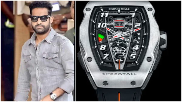 Jr NTR grabs attention with his Rs 7 47 crore Richard Mille watch during the War 2 shoot in Mumbai Jr NTR grabs attention with his Rs 7 47 crore Richard Mille watch during the War 2 shoot in Mumbai
