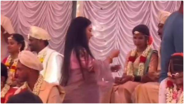 Vijayalakshmi Darshan attended the Mandya mass marriage event as the chief guest