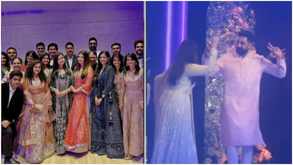 Amid divorce rumours Abhishek Bachchan and Aishwarya Rai perform Kajra Re steps at a family wedding Amid divorce rumours Abhishek Bachchan and Aishwarya Rai perform Kajra Re steps at a family wedding
