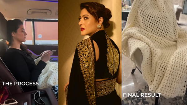 Bollywood actress Kajol Devgan unique talent of making sweater