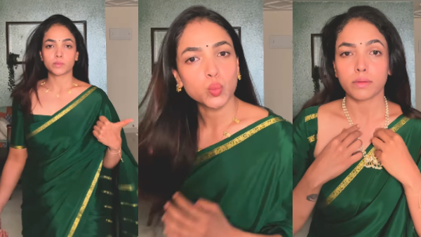Colors Kannada Boys Vs Girls Anchor Anupama Gowda Mysore silk saree speciality