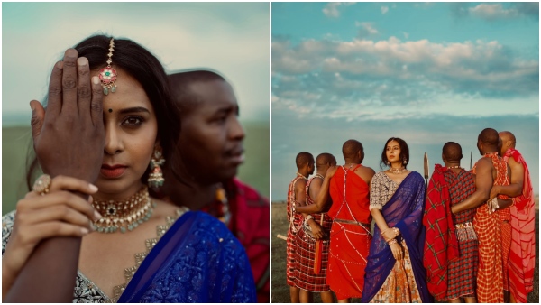 Actress Ishitha varsha s Special Photoshoot with Africa people Goes viral Actress Ishitha varsha s Special Photoshoot with Africa people Goes viral