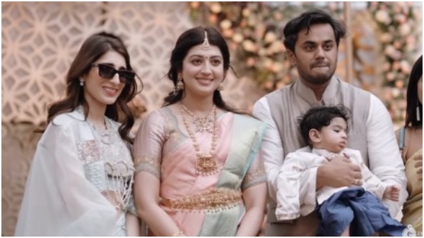 Pranitha subhash Shares Precious Moments From son s Naming Ceremony