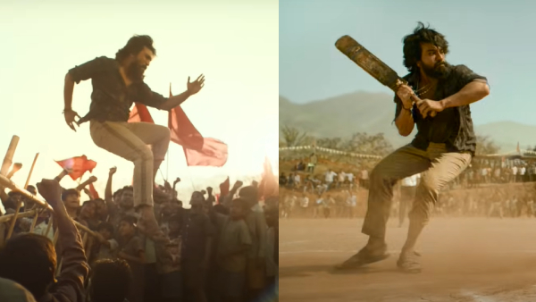 Ram Charan Janhvi Kapoor Peddi First Shot Glimpse and release date announced