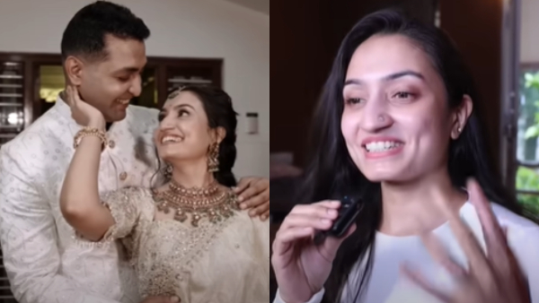 Actress Vaishnavi Gowda engagement dress design and designer details