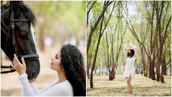 Kannada Tv Actress Abhijna bhat trendy Photoshoot goes viral Kannada Tv Actress Abhijna bhat trendy Photoshoot goes viral