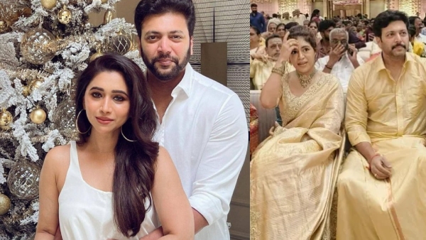 Actor Jayam Ravi wife Aarti emotional post after his public presence with kenisha francis