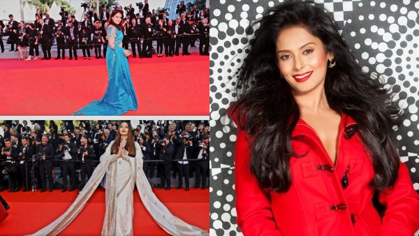 A Kannada film actress Chandini appeared in saree in Cannes film festival 2025