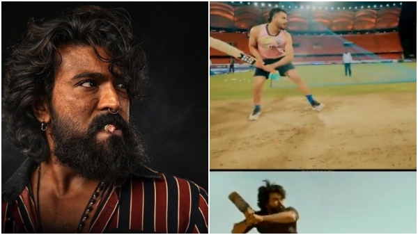 Delhi Capitals Batter Ashutosh Sharma recreating Ram Charan peddi high voltage shot