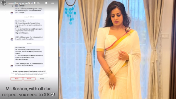 Bigg Boss Kannada fame Namratha Gowda was angry at the miscreant who had harassed her to date politicians