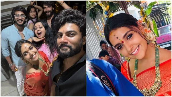 Nisha Ravikrishnan moves into new home shares housewarming ceremony pictures Nisha Ravikrishnan moves into new home shares housewarming ceremony pictures