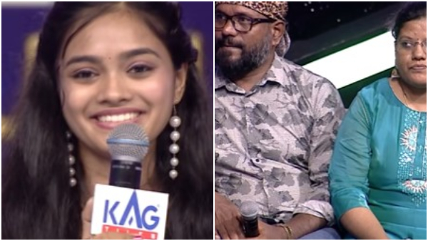 Shivani Naveen Shines on Tamil Sarigamapa Stage Her Mother Sanjana Overwhelmed with Joy