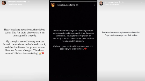 celebrities reactions on air india plan crash