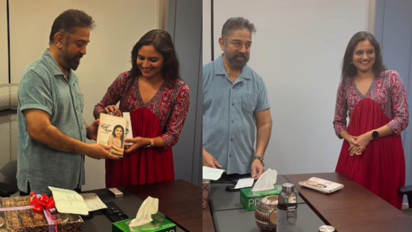 Ranjani Raghavan gave Kannada Book to Kamal Haasan aimd his Kannada language controversy