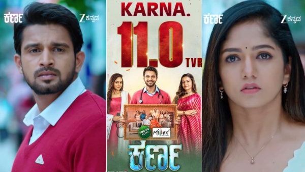Kiran Raj Bhavya Gowda Namratha starrer Zee Kannada serial Karna got record TVR in its First week