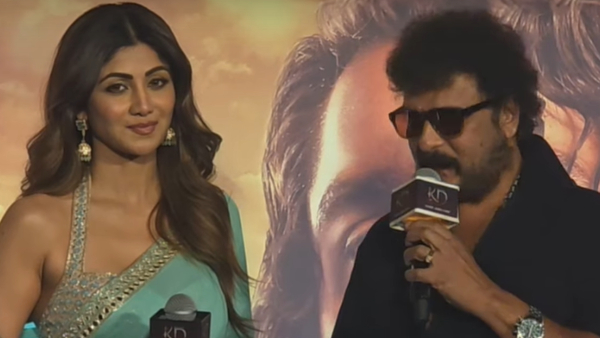 Even if I leave the girl my hand won t leave her saree Ravichandran says infront of Shilpa Shetty