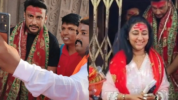 Darshan Visits Kamakya Temple as Ramya Fan War Vijayalakshmi Posts Supportive Message