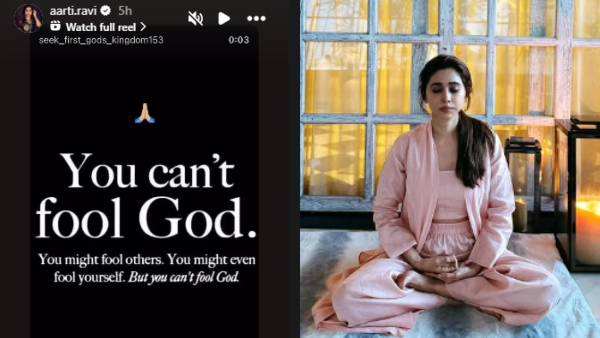 Aarti Ravi s Instagram Story Trends Amid actor Ravi Mohan s ECR Bungalow EMI Issue