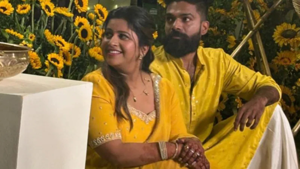 Famous Kannada Anchor Anushree amp amp Roshan s Haldi Ceremony and Wedding Details Famous Kannada Anchor Anushree amp amp Roshan s Haldi Ceremony and Wedding Details