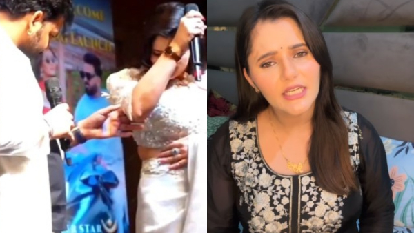 Actress Anjali Speaks Out After Pawan Singh Touches Her Waist on Stage Video Sparks Outrage