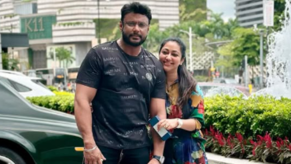 Darshan send message to fans and Devil movie producer and director through wife Vijayalakshmi