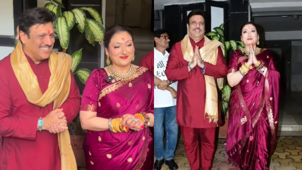 Actor Govinda amp amp Sunita Ahuja Comes Together Amid Divorce Rumours on Ganesh Chaturthi