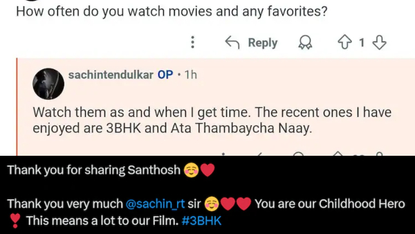 Sachin Tendulkar s Rave Review for 3BHK Thrills Kannada Actress Chaithra Achar