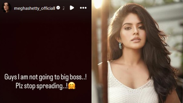 Bigg Boss Kannada Season 12 Megha Shetty Confirms She Won t Enter the House Bigg Boss Kannada Season 12 Megha Shetty Confirms She Won t Enter the House
