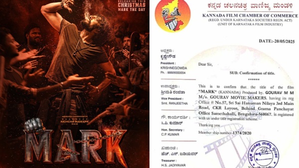 Fans Celebrate Sudeep s Mark Teaser Launch But Title Dispute Emerges