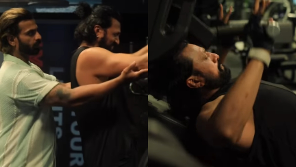 Is Bigg Boss fame Vinay Gowda training Kichcha Sudeep in Gym this video is the proof Is Bigg Boss fame Vinay Gowda training Kichcha Sudeep in Gym this video is the proof